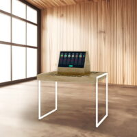 GC-F3 // Lift + Learn table w/ 2 Flower Displays