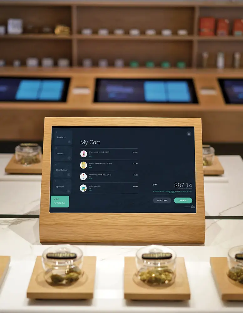 interactive bud bar cannabis retail technology by the peak beyond
