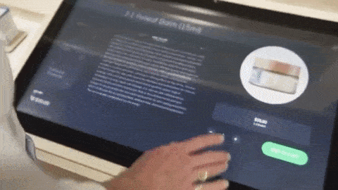 interactive retail technology helps customers checkout before the counter