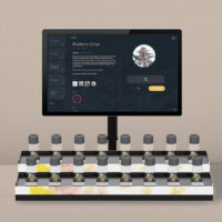 interactive two-tier bud bar by remedy design and the peak beyond